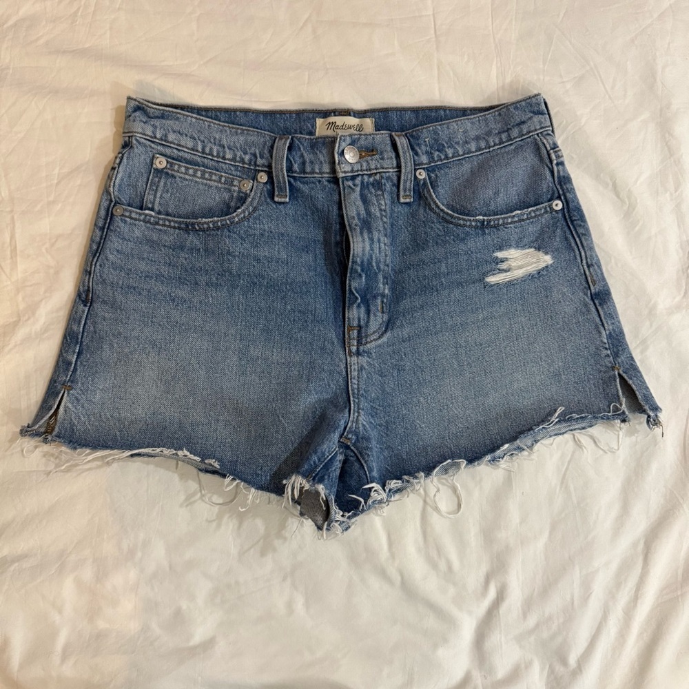 MADEWELL women’s denim shorts distressed casual summer 100% cotton size 27
